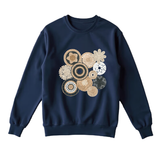Rwandan Art Crewneck Sweater - Unisex Style & Comfort