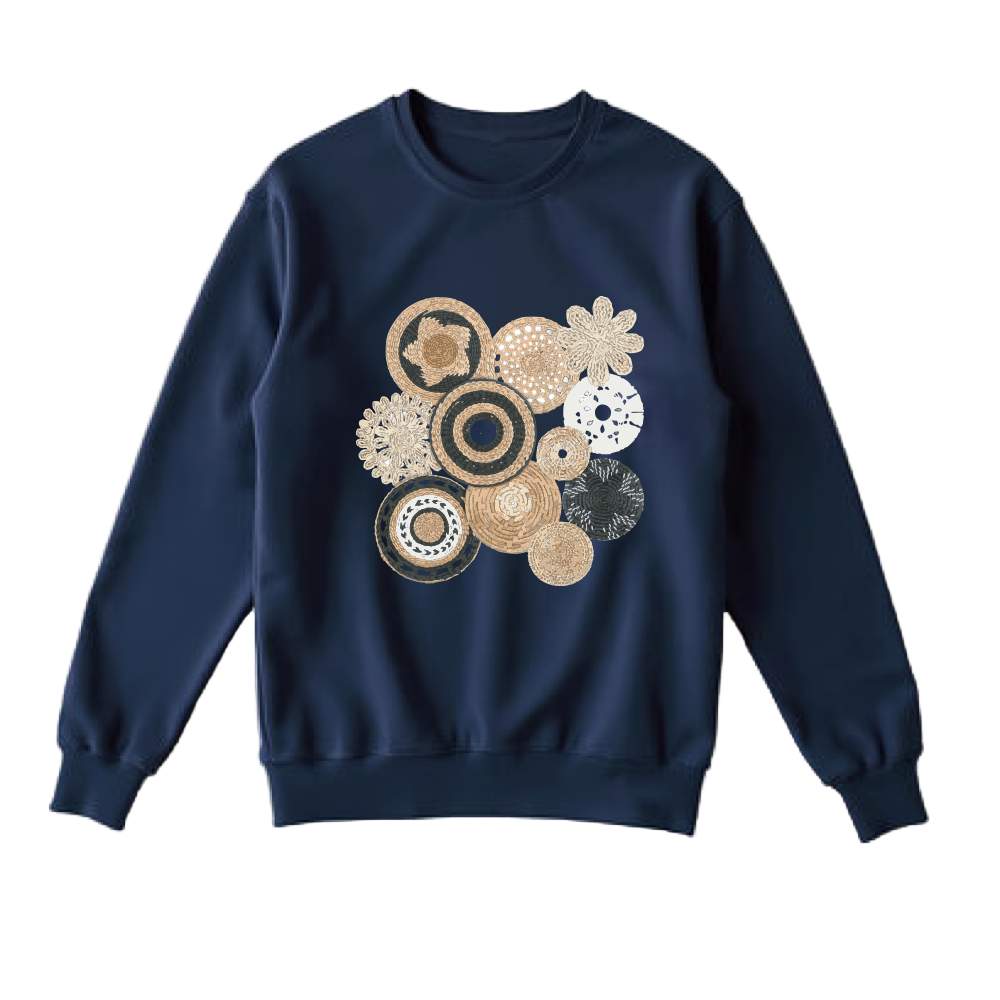 Rwandan Art Crewneck Sweater - Unisex Style & Comfort